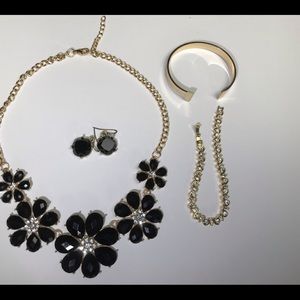 Gold-tone and Black Jewelry collection